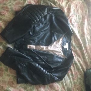Black Leather Jacket / H&M / Women’s size 12